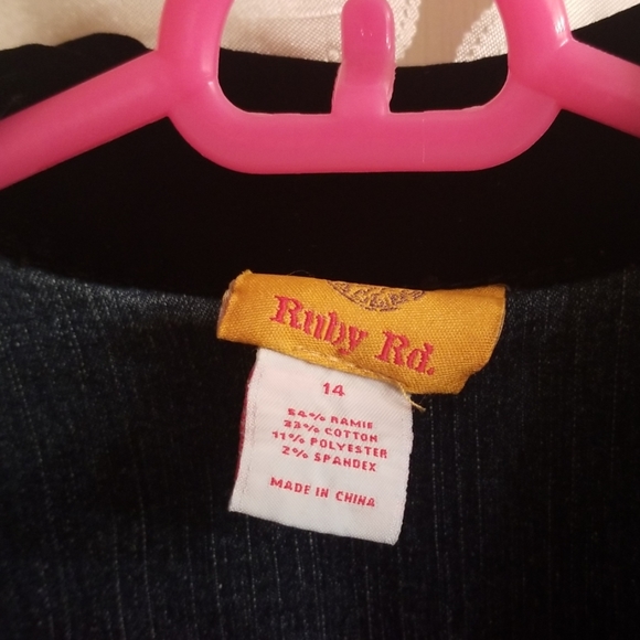 Jean jacket by Ruby Rd - Picture 5 of 6